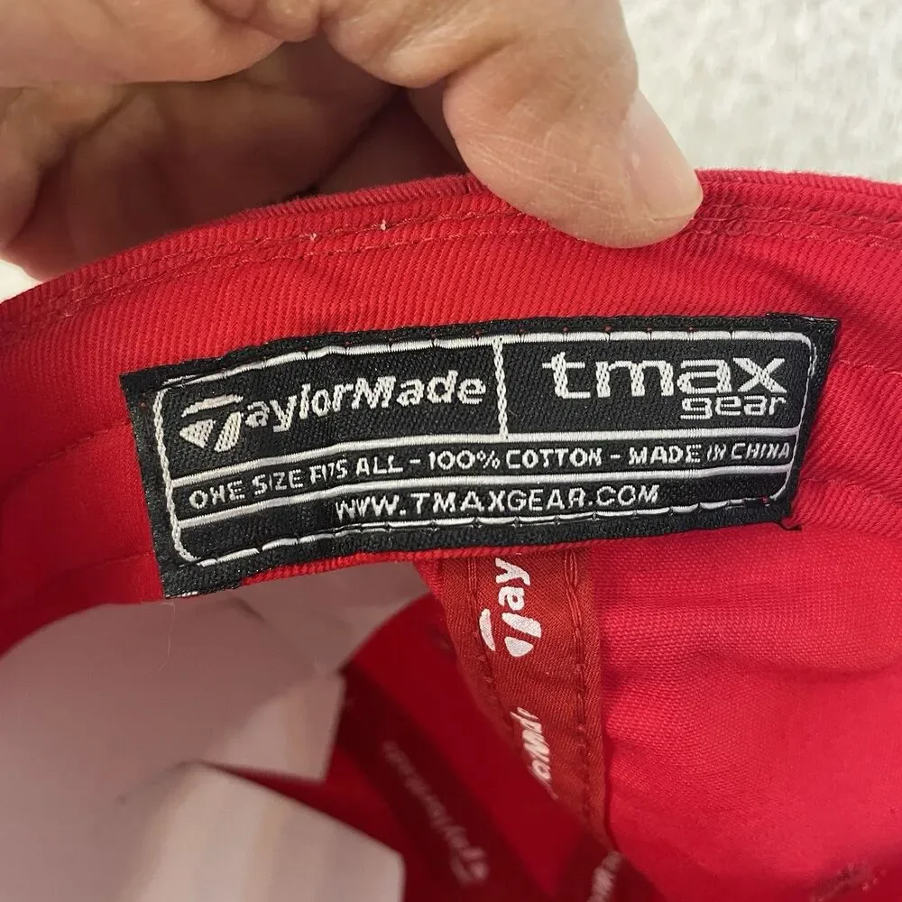 TaylorMade Golf Nebraska Huskers New Era Adjustable Hat Red NWT